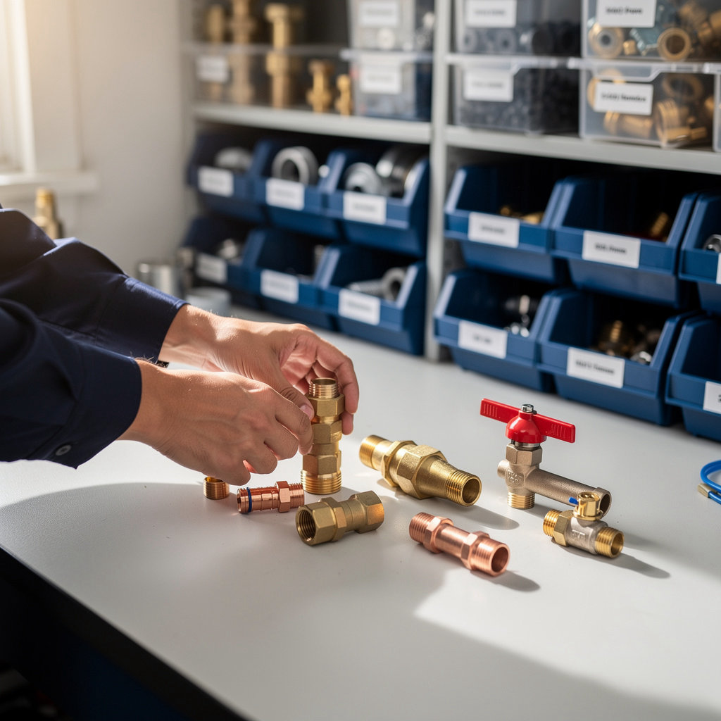 Elena's Pumbing Supplies professional plumbing workspace with tools and equipment